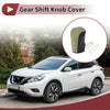 Nissan Murano Gear Shift Knob Cover 2009-2013 Black Beige Faux Leather
