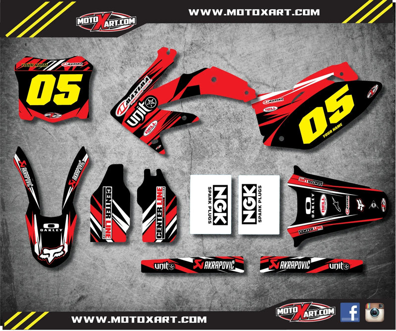 Honda CRF450 (2008) - DIGGER Style Sticker Kit Custom Graphics Full Kit