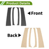Dodge Ram 1994-2001 Carbon Fiber Black 4 Pcs Pillar Window Trim