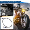 Motorcycles Oil Hose Line / 220cm / Brake Clutch Silver Tone
