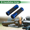 Motorcycle Universal 0.87x0.94 Hand Grips Cover Blue Non Slip
