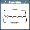 Chevrolet Aveo Engine Valve Cover Gasket Seals O-Ring (2004-2011)
