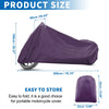 Moto Universal Scooter Waterproof Purple Motorcycle Cover