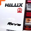 Toyota Hilux Revo Piano Black Tailgate Emblem Badge (2015-2023)