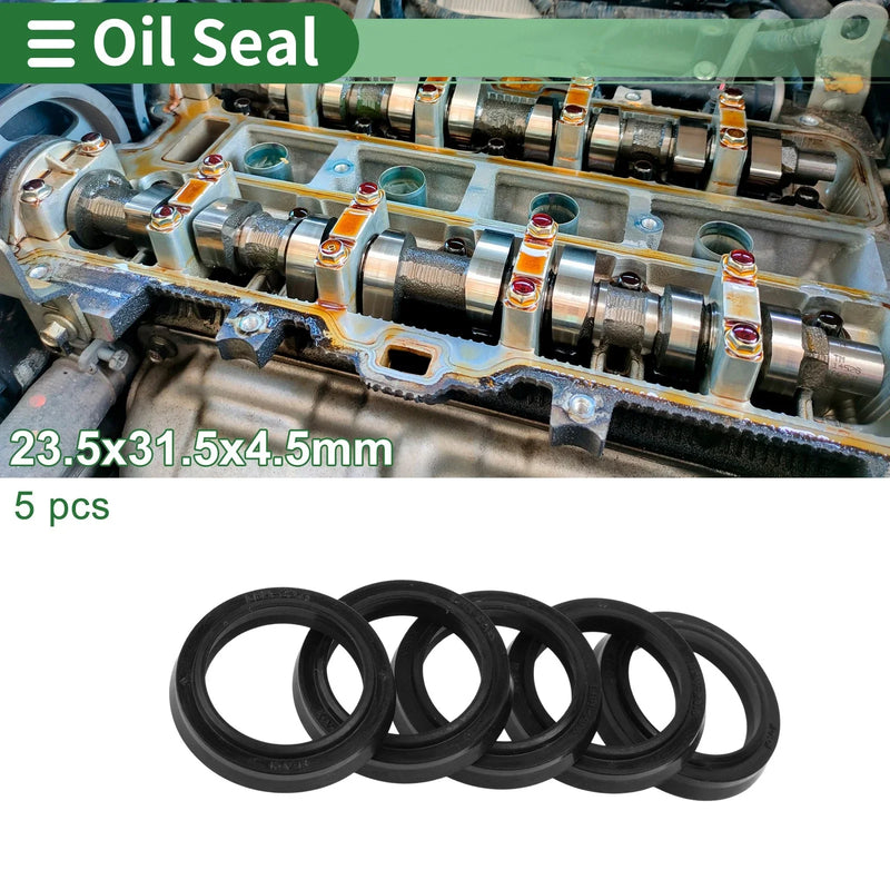 Make Model 5 Pcs Oil Seal 23.5x31.5x4.5mm NBR Rubber Rotary Shaft Seal