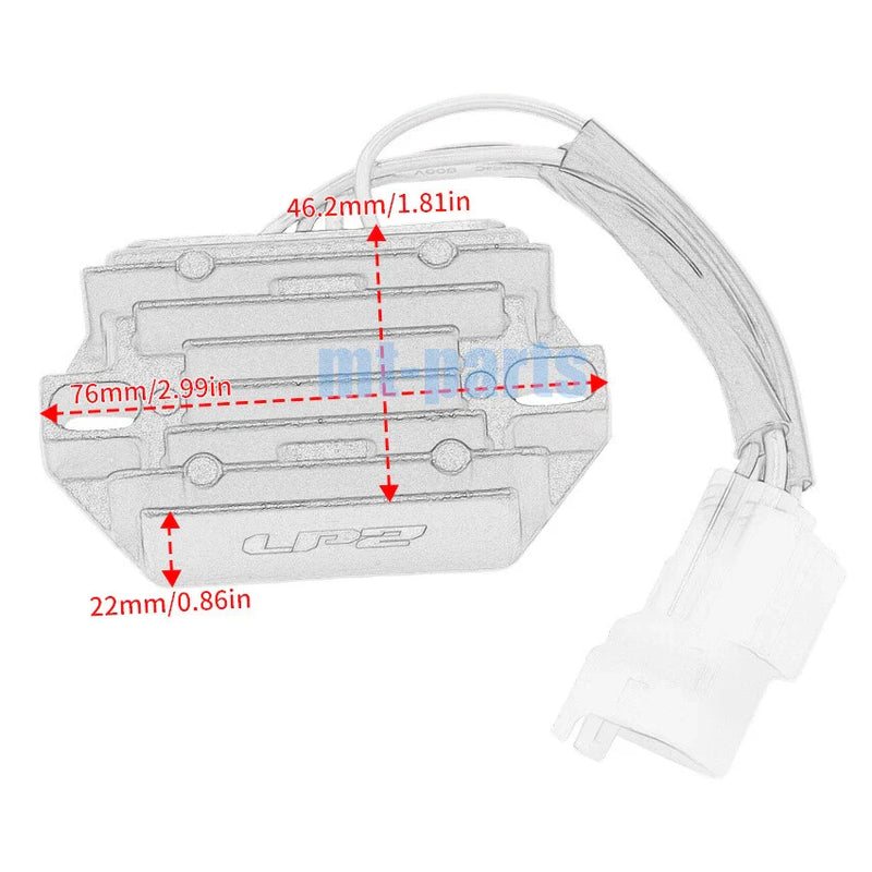 Arctic Cat AC 600 Sno Pro, ZR 6000 Sno Pro Regulator Rectifier (2007-2014)