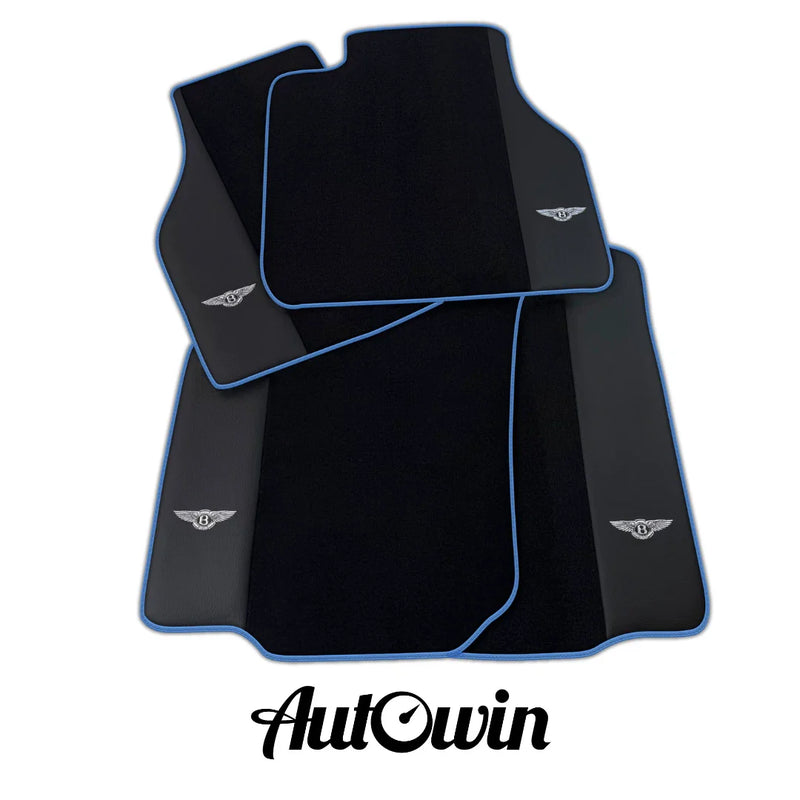 Bentley Flying Spur with Blue Trim Black Floor Mats (2013-2019)