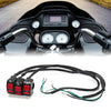 Motorcycle Handlebar 3 x Headlight Switch ON-OFF Button
