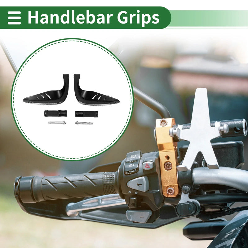 Motorcycle Hand Grips Cover Kit / 7/8" 22mm / Aluminum Rhombus Pattern
