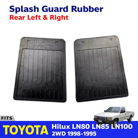 Rear Splash Mudguard Rubber Mud Flaps Fits 1989-1995 Toyota Hilux MK3 Ute Truck
