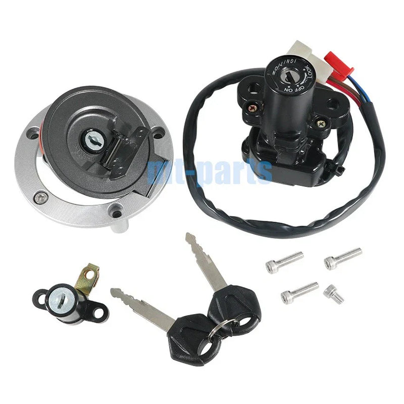 Yamaha MT-03 / XJ6F / XJ6N Ignition Key Switch & Fuel Tank Cap Set (2006-2013)