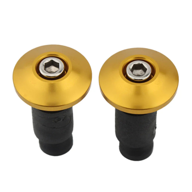 Motorcycle Dirt Bike - Gold 7/8'' Handlebar Grips Caps