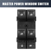 Chevrolet (23427098) - Black Plastic Metal Front Left Door Window Switch