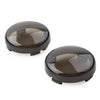 Harley Touring Softail Dyna 2 x Turn Signal Lens Lights Smoke Covers