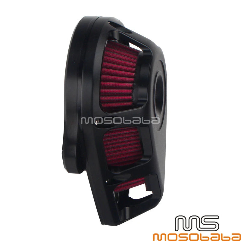 Harley Touring Road King Dyna Street Bob Black Air Filter Cleaner (00-17)