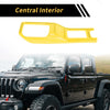 Jeep Wrangler JL JLU (2018-2024) - Yellow 4WD Gear Shift Panel Cover