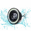 Car Truck 2 x 3" LED Fog Lights Round Blue COB Angel Eyes Halo