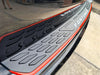 Toyota Fortuner Red Matte Black Rear Bumper Step Door Scuff Plate Cover (15-22)