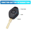 BMW 3 5 6 7 Series E36 E38 E39 E46 M5 Key Case Remote Shell (1992-2006)
