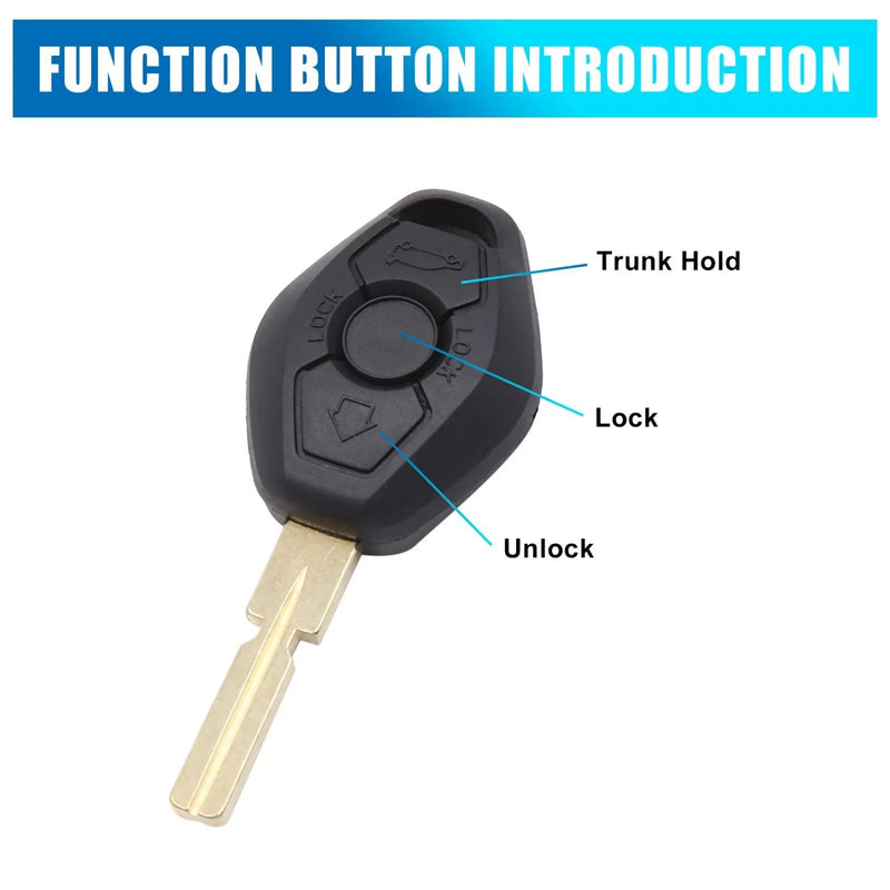 BMW 3 5 6 7 Series E36 E38 E39 E46 M5 Key Case Remote Shell (1992-2006)