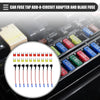 Car Circuit 12V Mini Fuse Tap w/ 10pcs 10A 20A ATM APM Blade Type Fuse Set