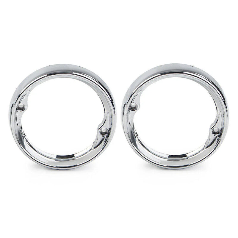 Harley Road King FLHR Chrome Deep Dish Turn Signal Bezels (1994-2023)