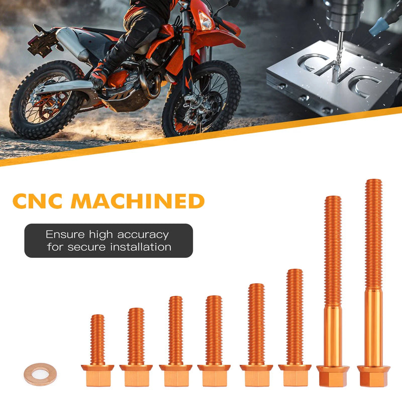 KTM 250 / 300 EXC / XCW CNC Engine Clutch Cover Bolts (2017-2019)