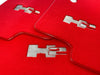 Hummer H2 with H2 Emblem Tailored Red Floor Mats (2003-2009)
