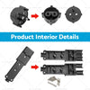 Yamaha G19 G22 Golf Cart Charger Handle Plug & Receptacle (48V)