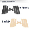 Mazda CX-5 10 Pcs Carbon Fiber Door Pillar Trim (2017-2024)