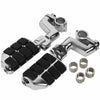 Harley Honda GL1800 22mm-35mm Chrome Highway Bar Foot Pegs Mount Clamps