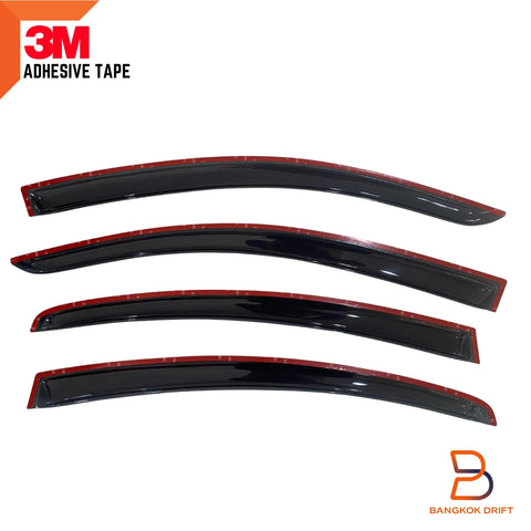 Mazda 3 BK Sedan Tinted Black Weather Shield Visor Rain Guard (2003-2009)