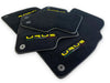 Lamborghini Urus 2018-2024 Black Carpets with Yellow Stitching Floor Mats