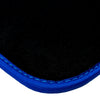 BMW X6 Series E71 SUV (2008-2014) Blue Trim AutoWin Black Floor Mats
