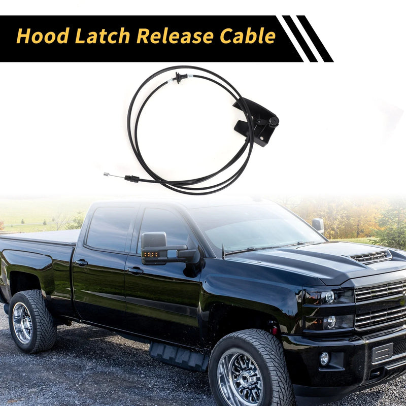 GMC Sierra 1500 / 2500 HD 2x Hood Latch Release Cable (2007-2014)