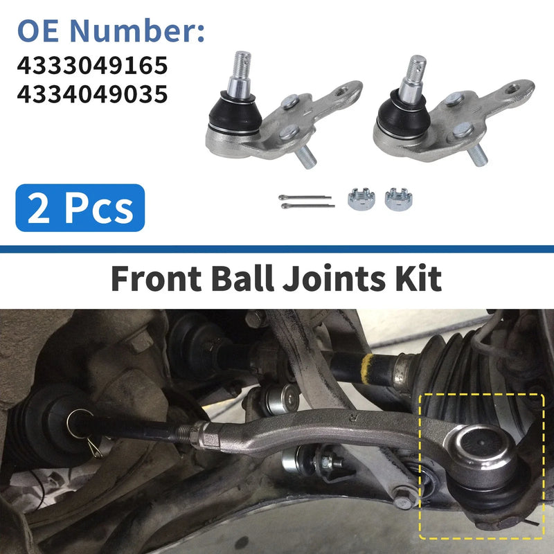 Toyota Sienna Pair Front Lower Ball Joints (2010–2016)