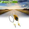 M8 / M10 Motorcycle Rear-View Mirror Polygonal Shape Black Gold Tone Plastic