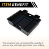 Chevy Silverado (2020-2023) Black Blue Center Console Organizer Tray