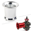 32 / 34mm Carburetor - Silver CNC Velocity Stacks Air Filter