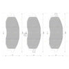 Nissan Navara D22 4x4 Ute Front Disc Brake Pads Set (1997-2016)
