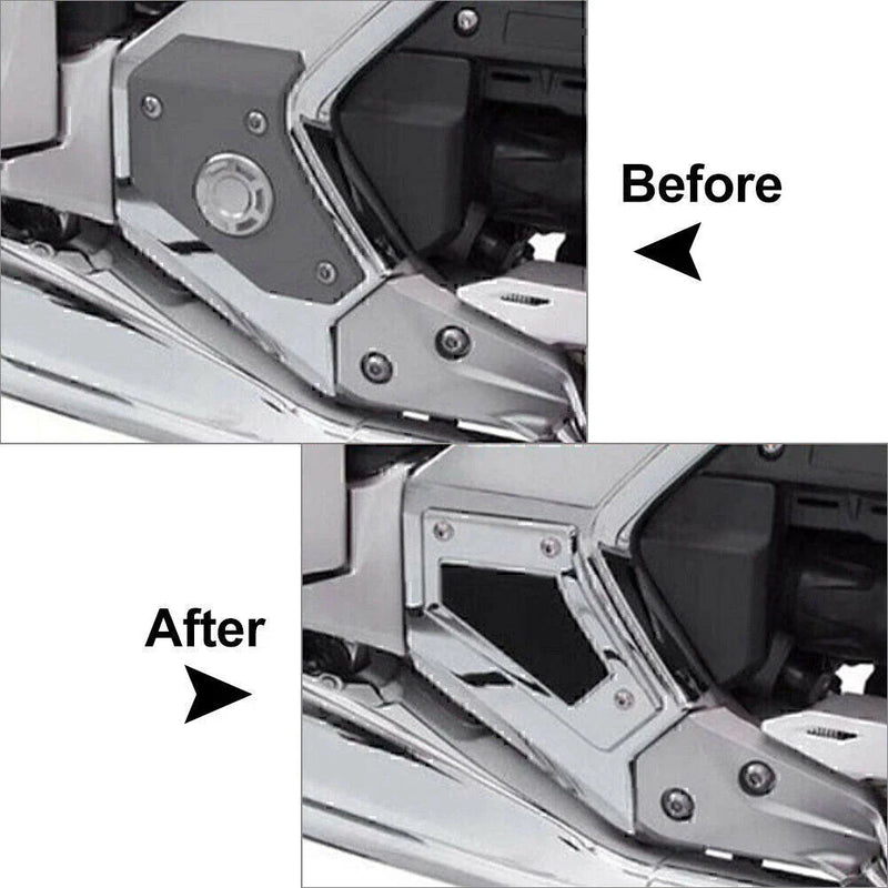 HONDA Goldwing GL1800 Motor Swingarm Pivot Covers Matte Chrome (2018-2020)