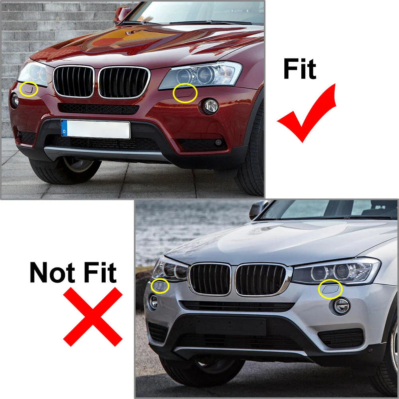 BMW X3 Bumper Headlight Washer Cap Covers (2010-2014)