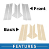 Ford Mondeo (2008-2013) Silver Tone 6pcs Door Pillar Window Trim