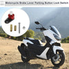 Motorcycle Set Brake Lever Parking Button Lock Switch Red
