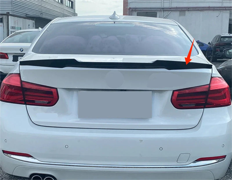 BMW 3 Series F30 Sedan M3 Style Rear ABS Black Boot Spoiler (2012-2018)
