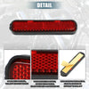 Motorcycle Bicycle 12 Pcs Self Adhesive Safety Spoke Reflective Red