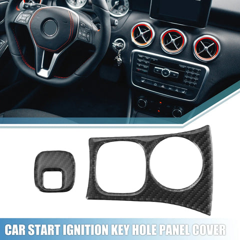 Chevy Corvette C5 Black Ignition Key Hole Panel Covers (1997-2004)