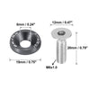Car Motorcycle 8pcs M6 Quick Release Fastener Bumper Washer Bolt