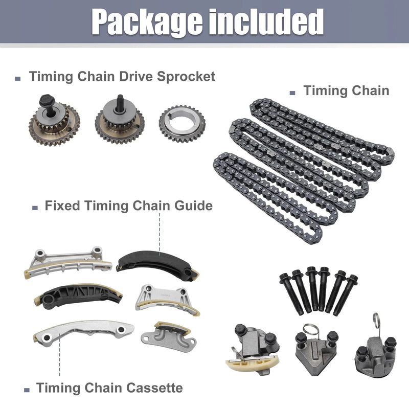 Chevy, Cadillac, Buick 3.6L, 3.0L Timing Chain Kit (2010-2015)