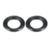 Honda Civic (2016-2023) - Carbon Fiber Black 2 x Car Loudspeaker Circle Trims
